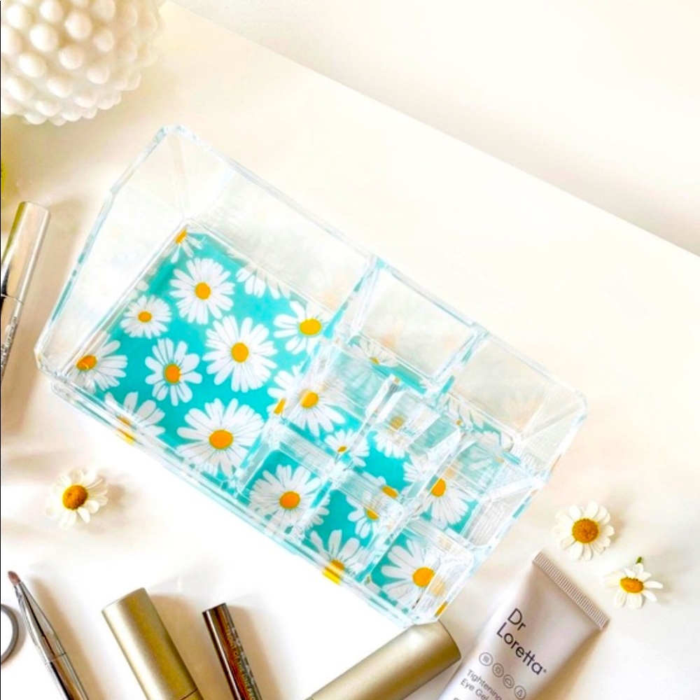 🌸 Sorbus - Mini Tray Makeup Organizer Case (9 Slots) 🌸